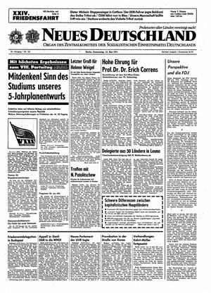 Neues Deutschland Online-Archiv vom 13.05.1971