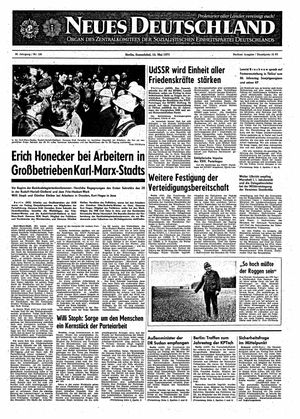 Neues Deutschland Online-Archiv vom 15.05.1971