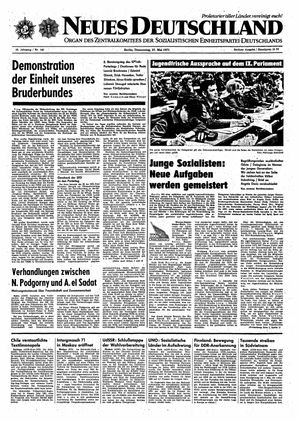 Neues Deutschland Online-Archiv vom 27.05.1971