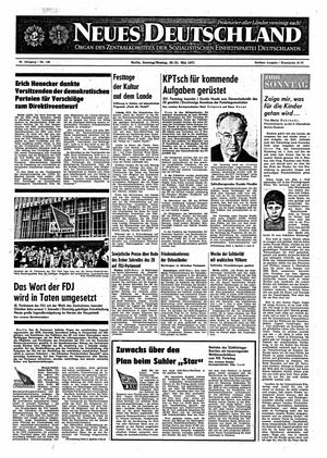 Neues Deutschland Online-Archiv vom 30.05.1971
