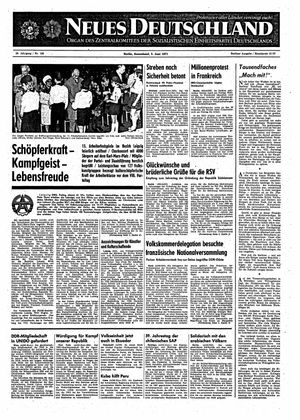 Neues Deutschland Online-Archiv vom 05.06.1971