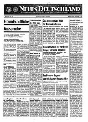 Neues Deutschland Online-Archiv vom 26.06.1971