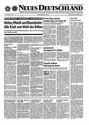 Neues Deutschland Online-Archiv vom 06.07.1971