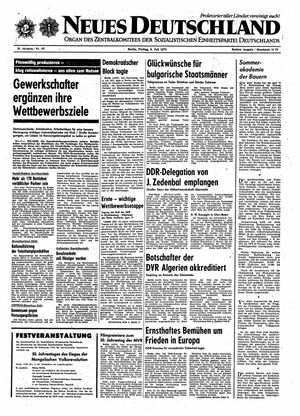 Neues Deutschland Online-Archiv vom 09.07.1971