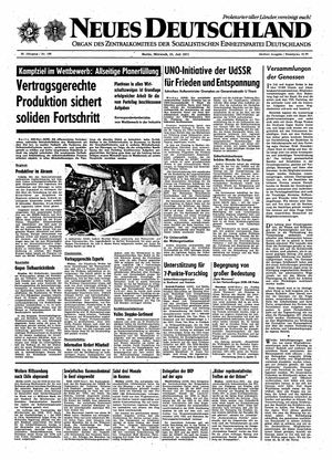 Neues Deutschland Online-Archiv vom 21.07.1971