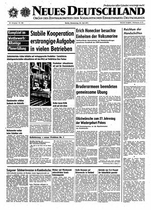 Neues Deutschland Online-Archiv vom 22.07.1971