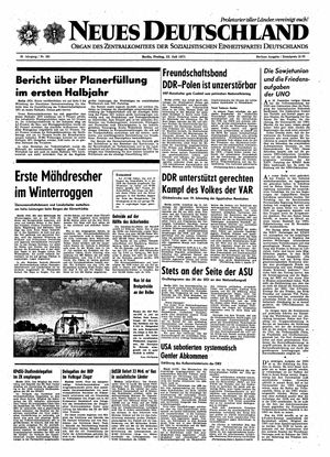Neues Deutschland Online-Archiv vom 23.07.1971