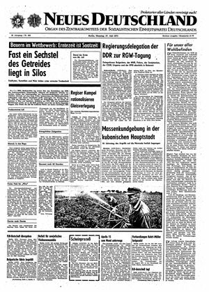 Neues Deutschland Online-Archiv vom 27.07.1971