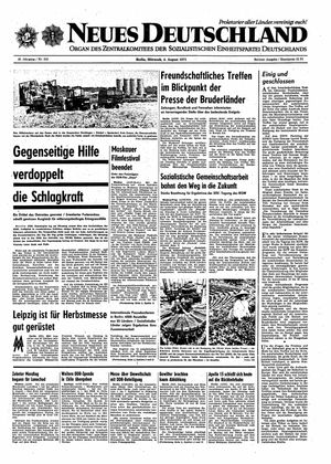 Neues Deutschland Online-Archiv vom 04.08.1971