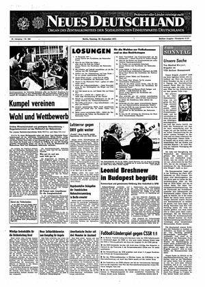 Neues Deutschland Online-Archiv vom 26.09.1971