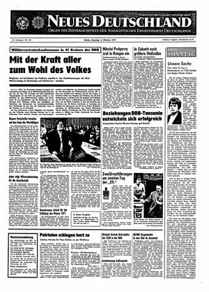 Neues Deutschland Online-Archiv vom 03.10.1971