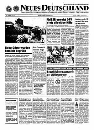 Neues Deutschland Online-Archiv vom 06.10.1971