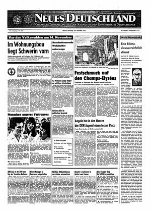 Neues Deutschland Online-Archiv vom 24.10.1971
