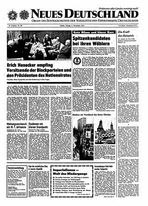 Neues Deutschland Online-Archiv vom 05.11.1971