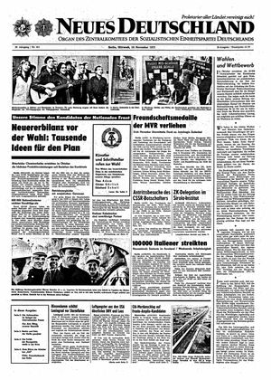 Neues Deutschland Online-Archiv vom 10.11.1971