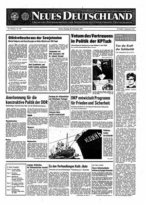 Neues Deutschland Online-Archiv vom 28.11.1971