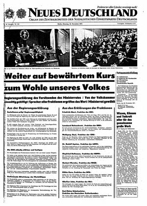 Neues Deutschland Online-Archiv vom 30.11.1971