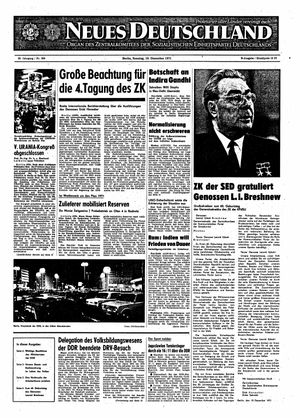 Neues Deutschland Online-Archiv vom 19.12.1971