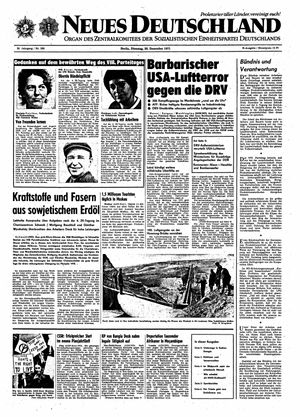 Neues Deutschland Online-Archiv vom 28.12.1971