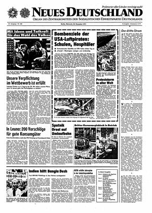 Neues Deutschland Online-Archiv vom 29.12.1971