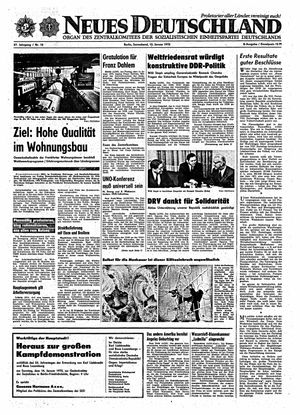 Neues Deutschland Online-Archiv vom 15.01.1972