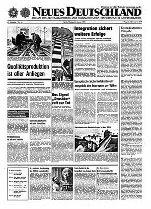 Neues Deutschland Online-Archiv vom 24.01.1972