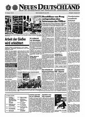 Neues Deutschland Online-Archiv vom 29.01.1972