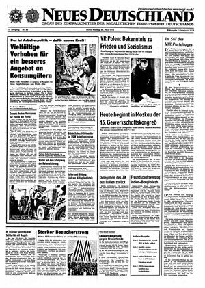 Neues Deutschland Online-Archiv vom 20.03.1972