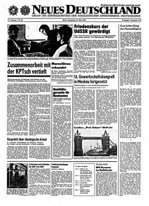 Neues Deutschland Online-Archiv vom 23.03.1972