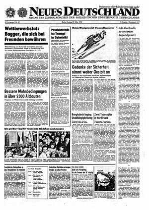 Neues Deutschland Online-Archiv vom 27.03.1972