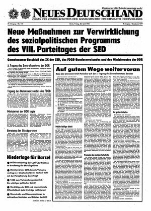 Neues Deutschland Online-Archiv vom 28.04.1972