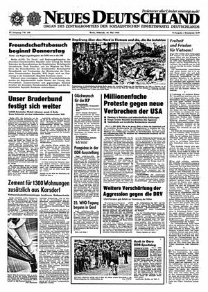 Neues Deutschland Online-Archiv vom 10.05.1972