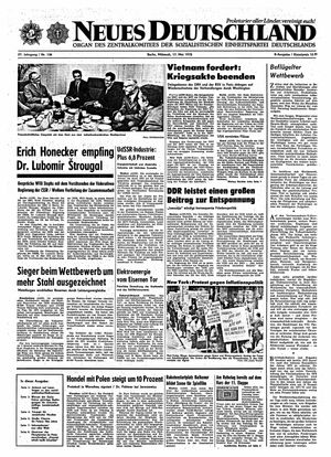 Neues Deutschland Online-Archiv vom 17.05.1972