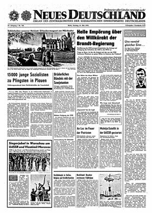 Neues Deutschland Online-Archiv vom 21.05.1972