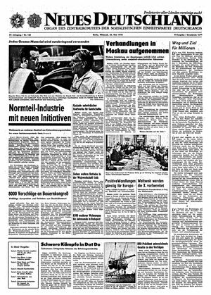 Neues Deutschland Online-Archiv vom 24.05.1972