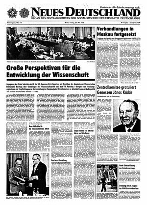 Neues Deutschland Online-Archiv vom 26.05.1972