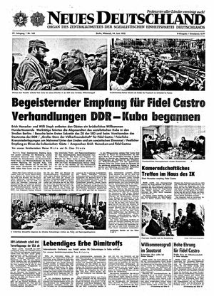 Neues Deutschland Online-Archiv on Jun 14, 1972