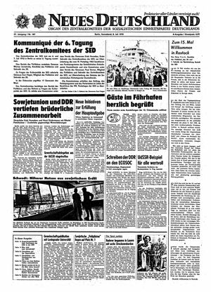 Neues Deutschland Online-Archiv vom 08.07.1972