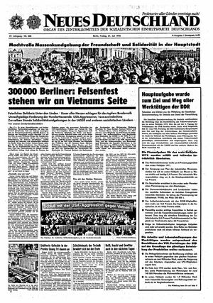 Neues Deutschland Online-Archiv vom 21.07.1972
