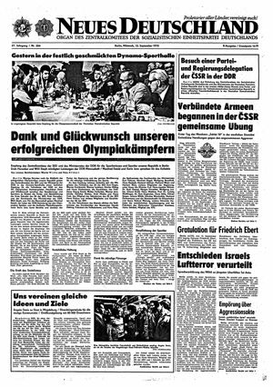 Neues Deutschland Online-Archiv vom 13.09.1972