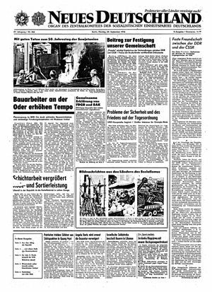 Neues Deutschland Online-Archiv vom 25.09.1972