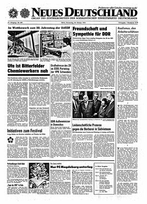 Neues Deutschland Online-Archiv vom 26.10.1972