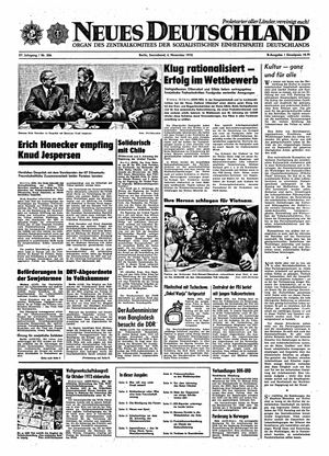Neues Deutschland Online-Archiv vom 04.11.1972
