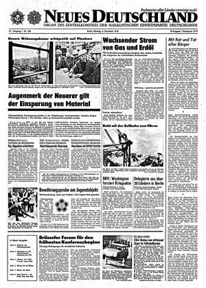 Neues Deutschland Online-Archiv vom 04.12.1972