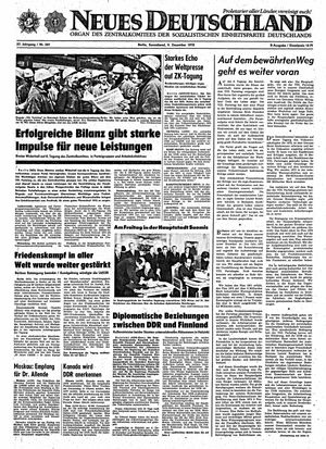 Neues Deutschland Online-Archiv on Dec 9, 1972