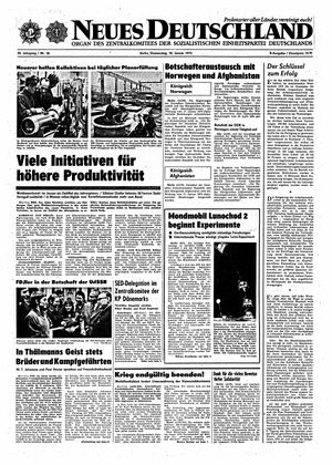 Neues Deutschland Online-Archiv vom 18.01.1973