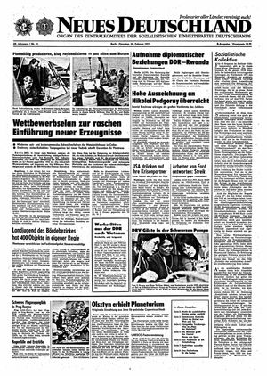Neues Deutschland Online-Archiv vom 20.02.1973