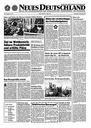 Neues Deutschland Online-Archiv vom 07.03.1973