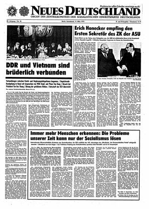 Neues Deutschland Online-Archiv vom 17.03.1973