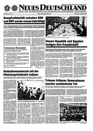 Neues Deutschland Online-Archiv vom 20.03.1973
